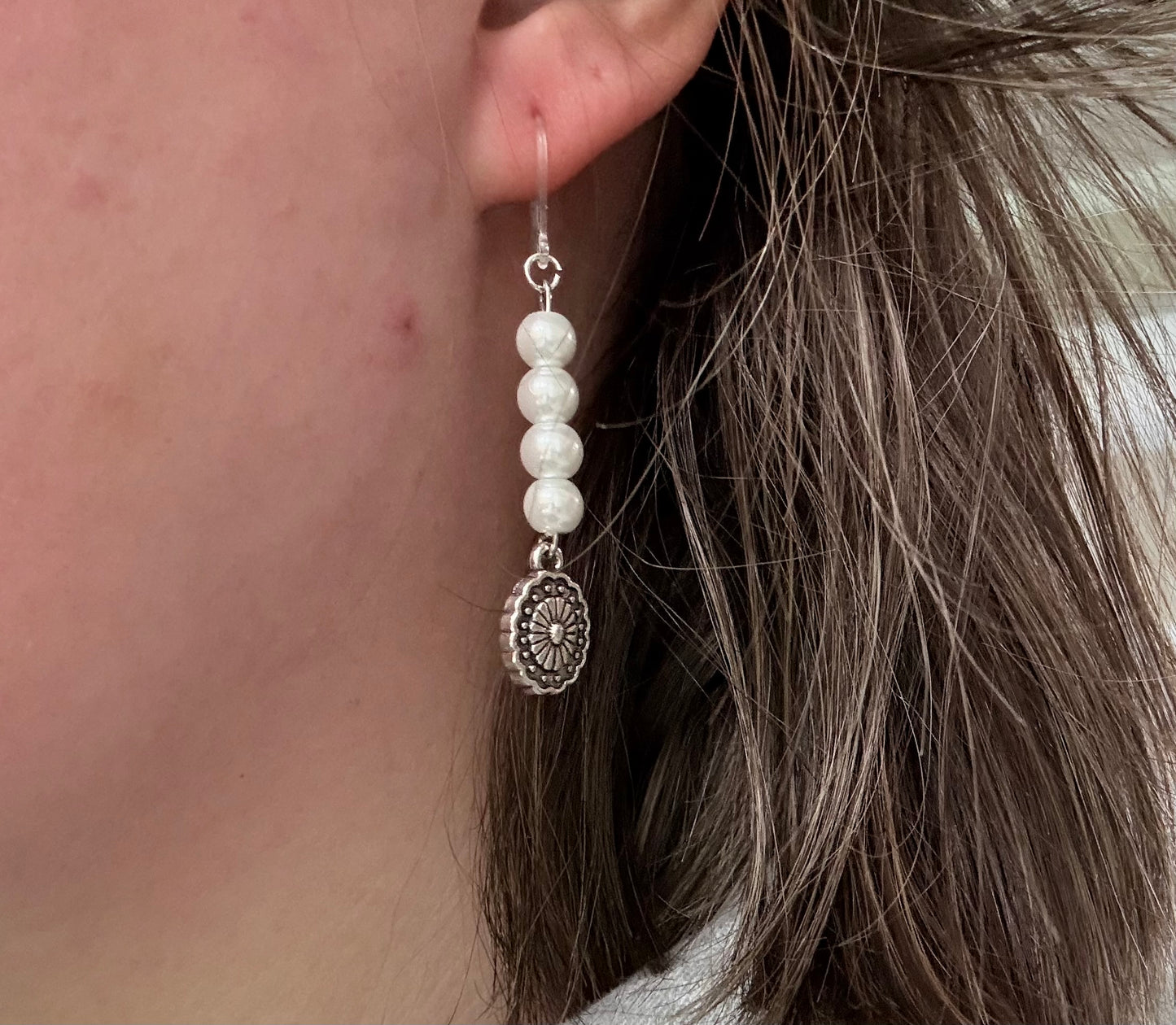 Western Beaded Pearl Dangles