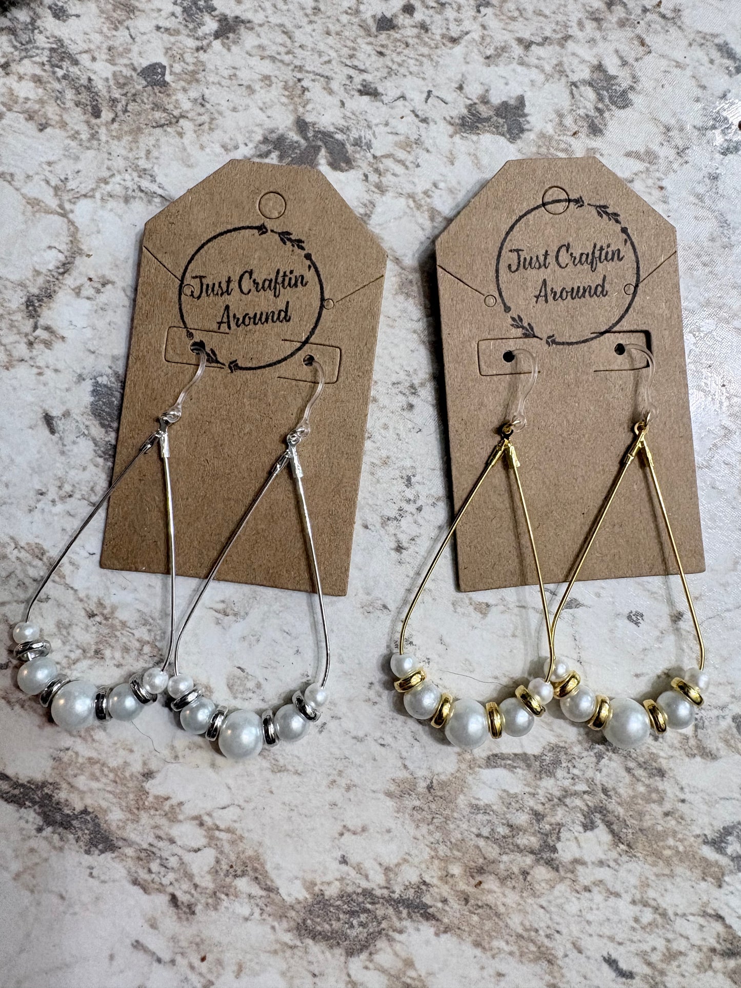 Pearl Dangles in Silver or Gold